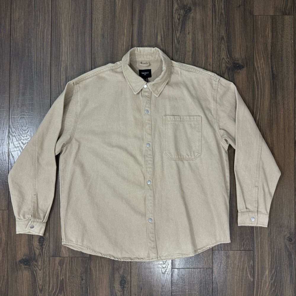 Forever 21 Men’s Woven Long Sleeve Button Down